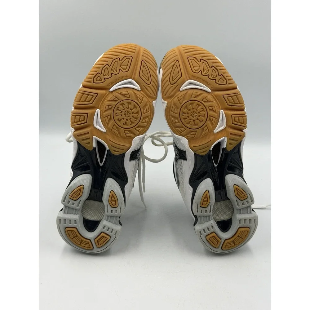 Mizuno Wave Bolt 6 Womens 9.5 Volleyball Shoes White Navy Silver 430224